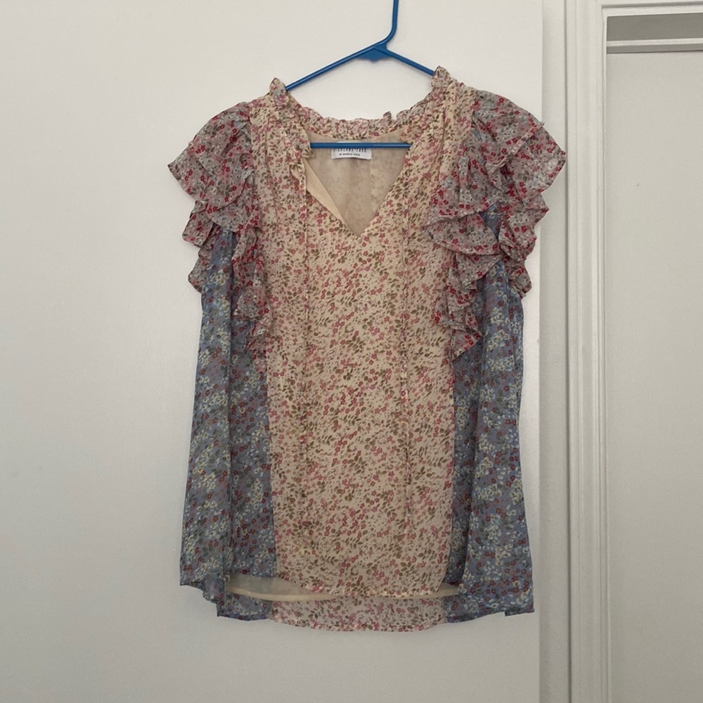Multi floral blouse. Worn once